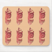 Feather zeichne originelle Kunstillustrierung Mousepad (Vorne)