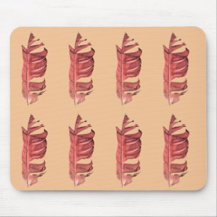 Feather zeichne originelle Kunstillustrierung Mousepad