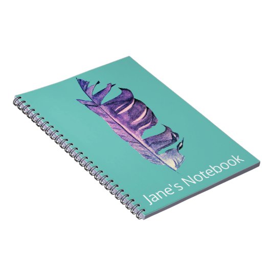 Feather zeichne originelle Kunstillustrierung Notizblock (Rechte Seite)