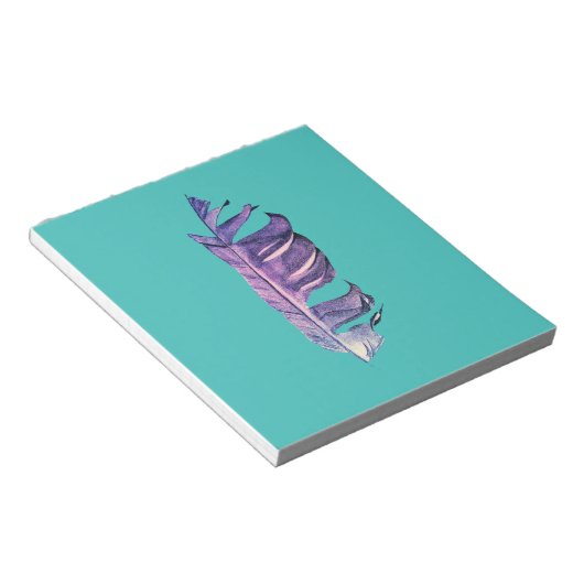 Feather zeichne originelle Kunstillustrierung Notizblock (angewinkelt)