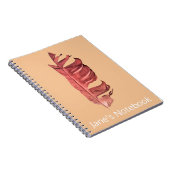 Feather zeichne originelle Kunstillustrierung Notizblock (Rechte Seite)