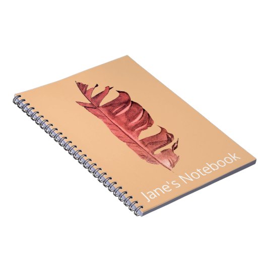 Feather zeichne originelle Kunstillustrierung Notizblock (Rechte Seite)