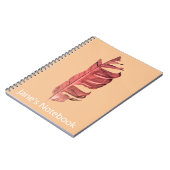 Feather zeichne originelle Kunstillustrierung Notizblock (Linke Seite)