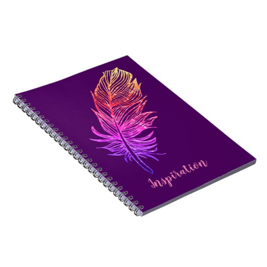 Feather Zeichnend, Inspiration Notebook Notizblock (Rechte Seite)
