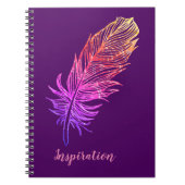 Feather Zeichnend, Inspiration Notebook Notizblock (Vorderseite)
