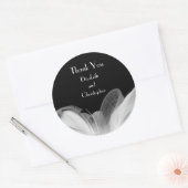 Feathered 1920s Dankeschön-Sticker Runder Aufkleber (Umschlag)