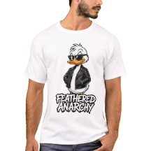 Feathered Anarchy Enten-Männer T-Shirt