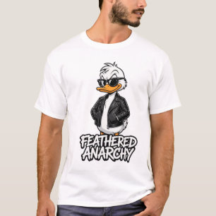 Feathered Anarchy Enten-Männer T-Shirt