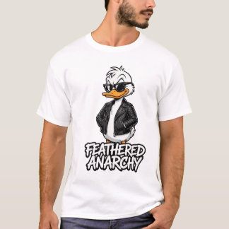Feathered Anarchy Enten-Männer T-Shirt