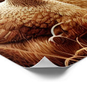 Feathered Ansammlung: Hühner auf der Wiese spielen Poster (Ecke)