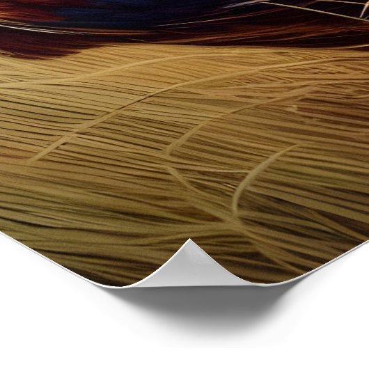 Feathered Ansammlung: Roaming für Hühner Poster (Ecke)