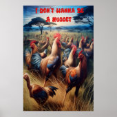 Feathered Ansammlung: Roaming für Hühner Poster (Vorne)