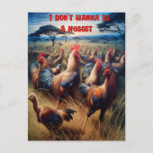 Feathered Ansammlung: Roaming für Hühner Postkarte (Vorderseite)