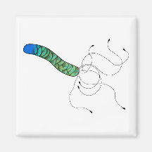 Feathered Art Microbe magnent