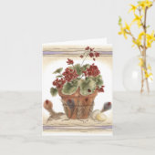 Feathered-Blume - Note Card Karte (Gelbe Blume)