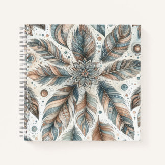 Feathered-Blume Notizblock