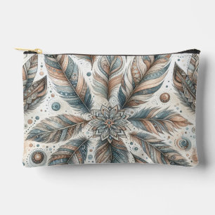 Feathered-Blume Zubehörtasche