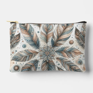 Feathered-Blume Zubehörtasche