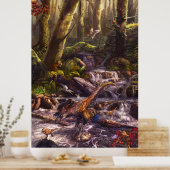 Feathered Dinosaurier der frühkreidischen China Poster (Küche)