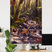 Feathered Dinosaurier der frühkreidischen China Poster (Heimbüro)