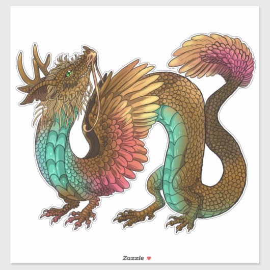 Feathered Dragon Aufkleber (Blatt)