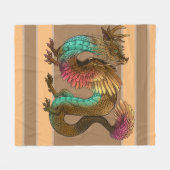 Feathered Dragon Fleecedecke (Vorderseite (Horizontal))