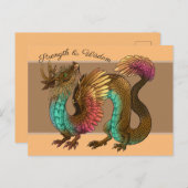 Feathered Dragon Postkarte (Vorne/Hinten)