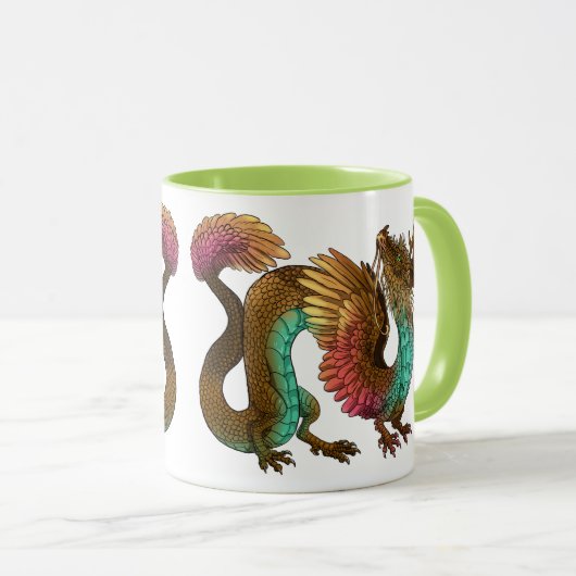 Feathered Dragon Tasse (VorderseiteRechts)