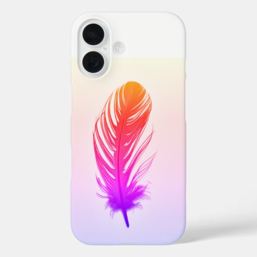 "Feathered Dreams Phone Case - Künstlerisches Desi (Rückseite)