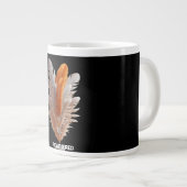 Feathered Duality Balance of Light Amber & Ivory S Jumbo-Tasse (Vorderseite Rechts)
