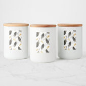 "Feathered Elegance Keramik Jar" Lebensmitteletikett (Flaschen)