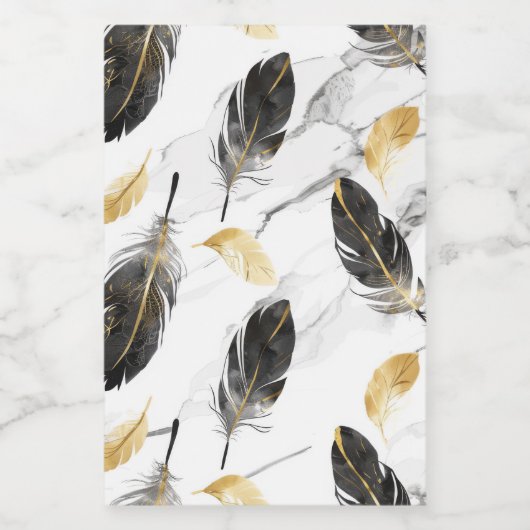 "Feathered Elegance Keramik Jar" Lebensmitteletikett (Einzelnes Label)