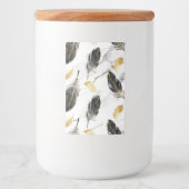 "Feathered Elegance Keramik Jar" Lebensmitteletikett (Vorderseite)