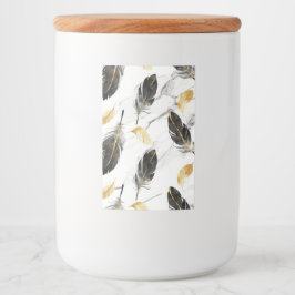 "Feathered Elegance Keramik Jar" Lebensmitteletikett