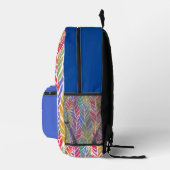 Feathered Elegance Monogram Bedruckter Rucksack (Rechts)