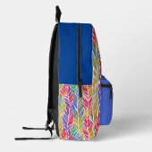 Feathered Elegance Monogram Bedruckter Rucksack (Links)