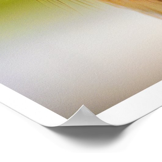 Feathered Ember: The Watchful Kestrel Poster (Ecke)