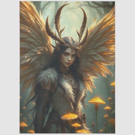 Feathered Fairy Fantasy  Seidenpapier (Vorderseite)