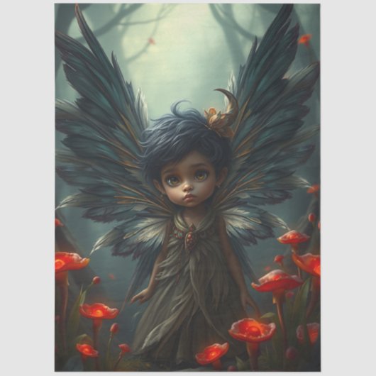 Feathered Fairy Fantasy  Seidenpapier (Vorderseite)