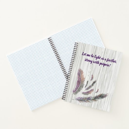 Feathered Feathers Spiral Notebook Notizblock (Innenseite)