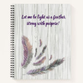 Feathered Feathers Spiral Notebook Notizblock (Vorderseite)