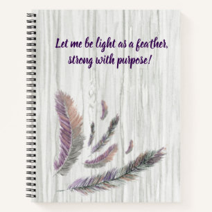 Feathered Feathers Spiral Notebook Notizblock
