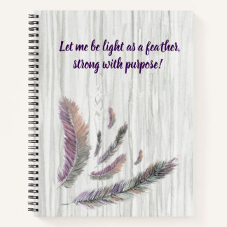 Feathered Feathers Spiral Notebook Notizblock