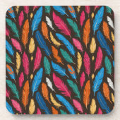 Feathered Fiesta Getränkeuntersetzer (Vorderseite)