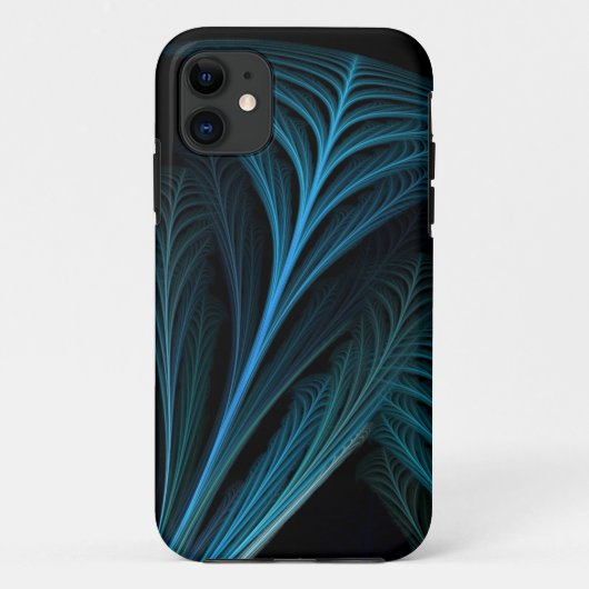 Feathered Fraktal Art Design Case-Mate iPhone Hülle (Rückseite)