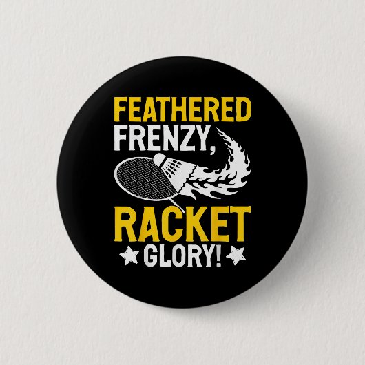 Feathered Frenzy, Racket Glory! Badminton Player S Button (Vorderseite)