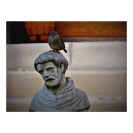 "Feathered Friend of Saint Francis" Fotodruck