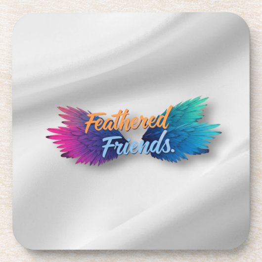 Feathered Friends Getränkeuntersetzer (Vorderseite)