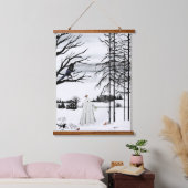 Feathered Friends Wandteppich Mit Holzrahmen (Schlafzimmer)