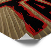 Feathered Fury: Hühnerkicking Punching Bag Poster (Ecke)